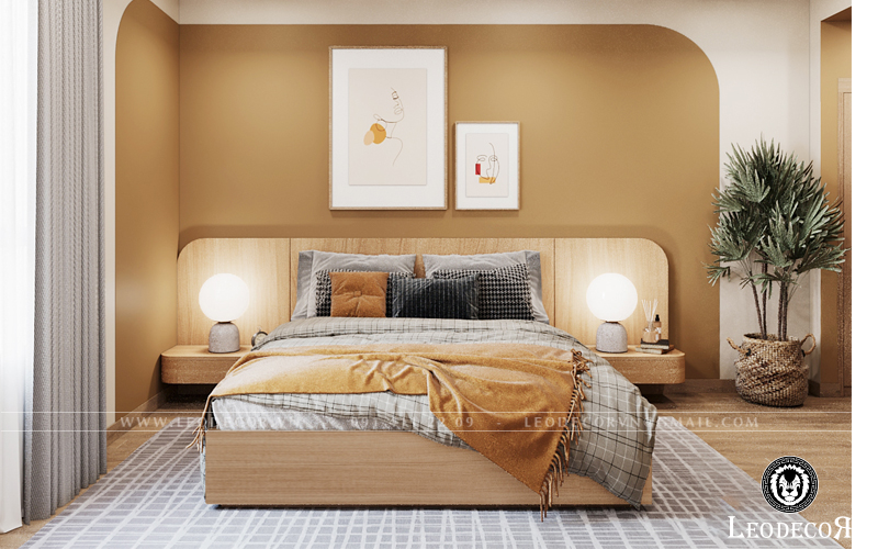 Thiết kế nội thất cho phòng ngủ cũng cần đồng nhất phong cách với phòng khách